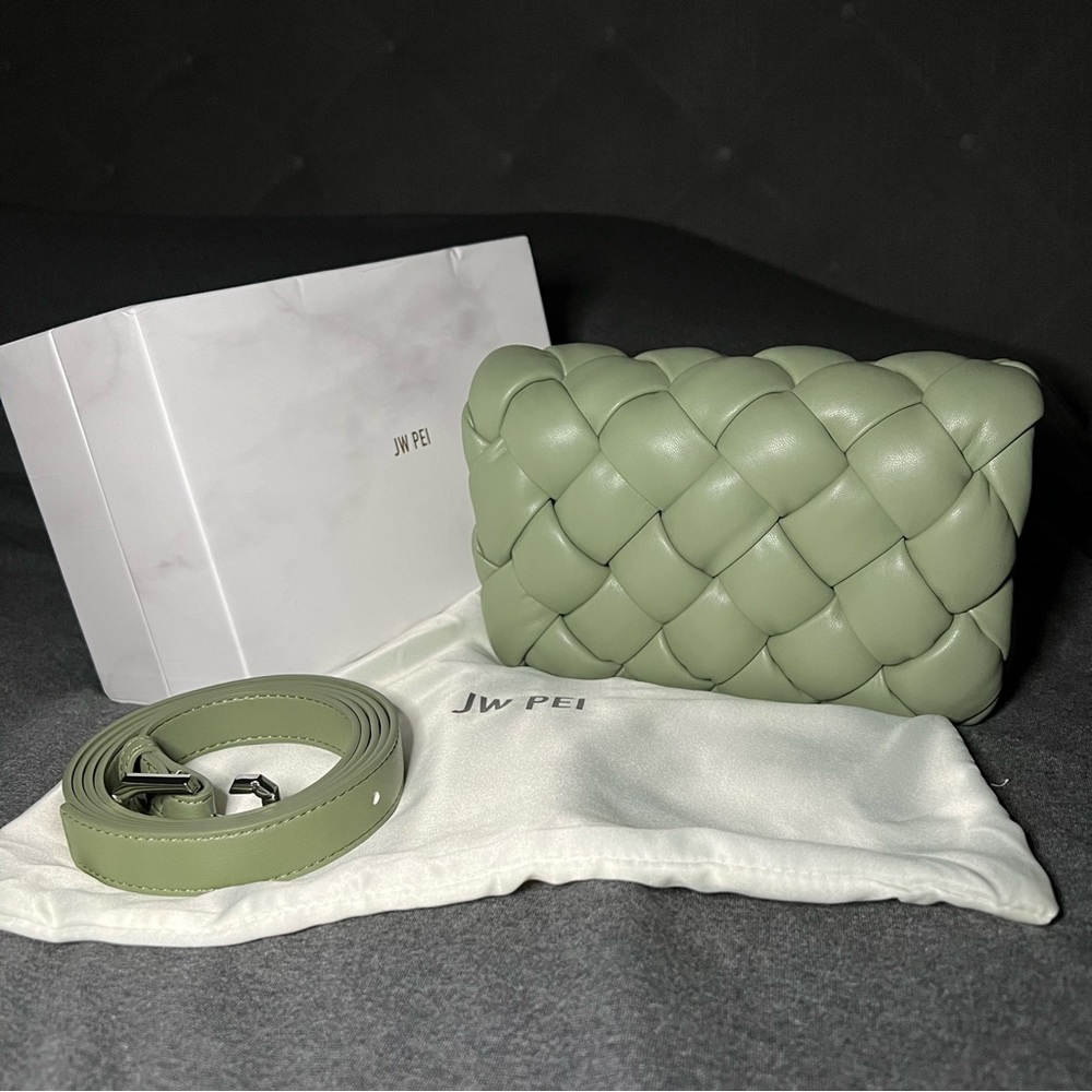 NWT JW PEI Maze Bag Crossbody Clutch - Sage Green - Vegan Leather